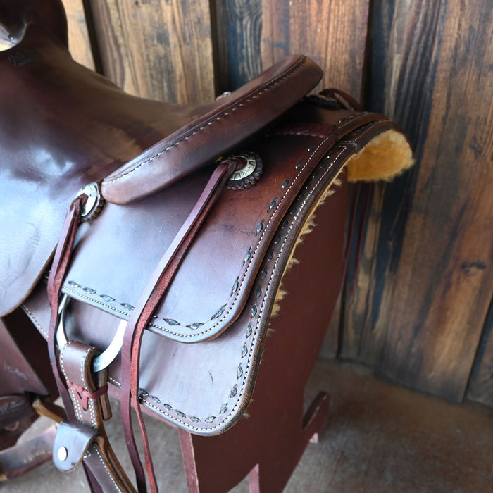 17.5" USED JEFF SMITH CUTTING SADDLE Saddles - Used Jeff Smith
