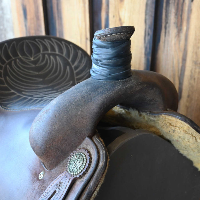 14.5" USED CACTUS TEAM ROPING SADDLE