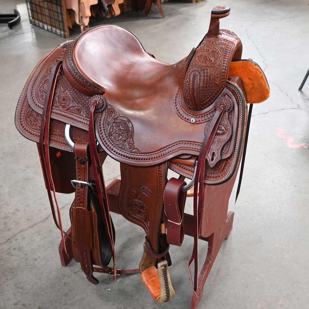 15" TESKEY'S PRO CUTTER RANCH CUTTER SADDLE Saddles TESKEY'S SADDLERY LLC