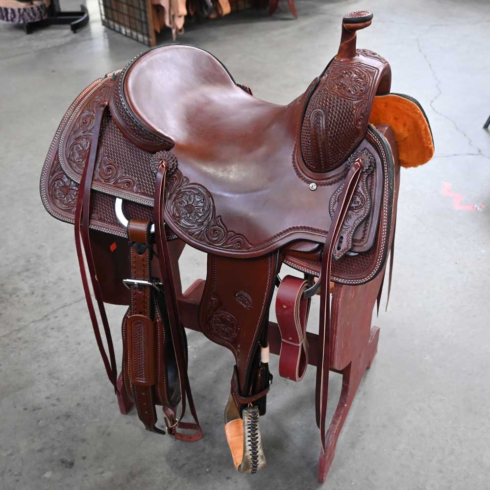 15.5" TESKEY'S PRO CUTTER RANCH CUTTER SADDLE Saddles TESKEY'S SADDLERY LLC