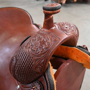 15.5" TESKEY'S PRO CUTTER RANCH CUTTER SADDLE Saddles TESKEY'S SADDLERY LLC