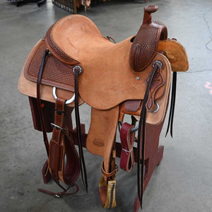 15.5" TESKEY'S PRO CUTTER RANCH CUTTER SADDLE Saddles TESKEY'S SADDLERY LLC