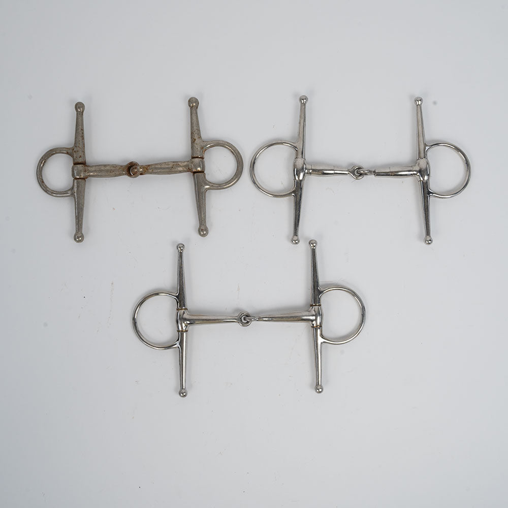Used Assorted Full Cheek Snaffle Bits Set Of 3 Sale Barn Teskey's