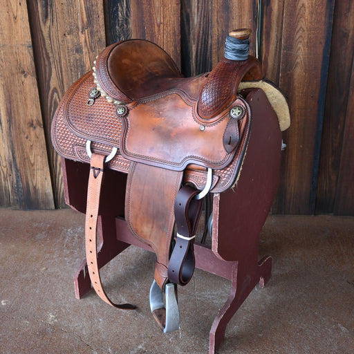 13.5" USED MARTIN ROPING SADDLE Saddles - Used Martin Saddlery