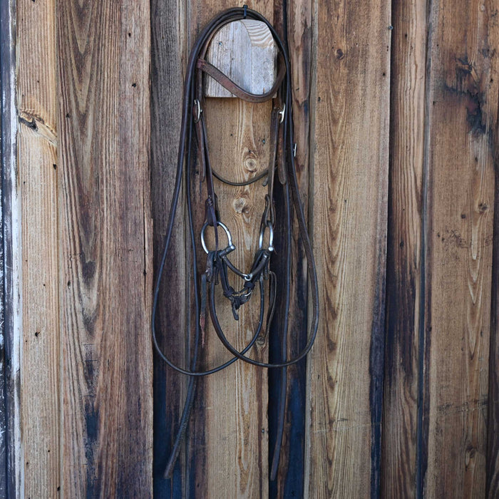 JD D-Ring Snaffle Bridle Rig w/Browband Headstall