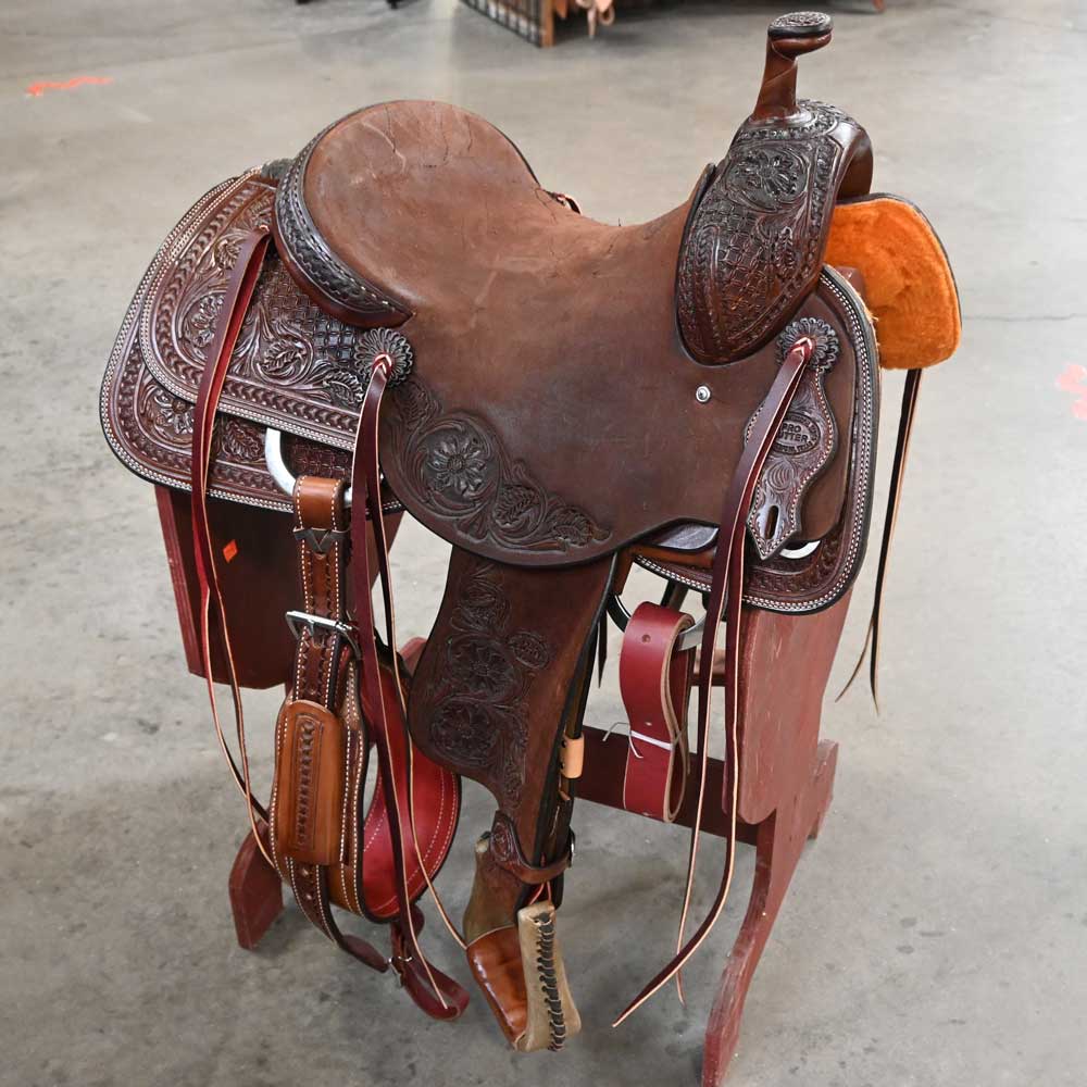 14.5" TESKEY'S PRO CUTTER RANCH CUTTER SADDLE Saddles Teskey's Saddlery