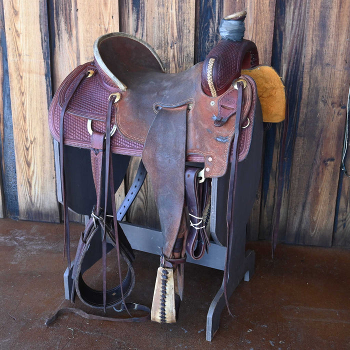 15.5" USED TESKEY'S RANCH ASSOCIATION SADDLE