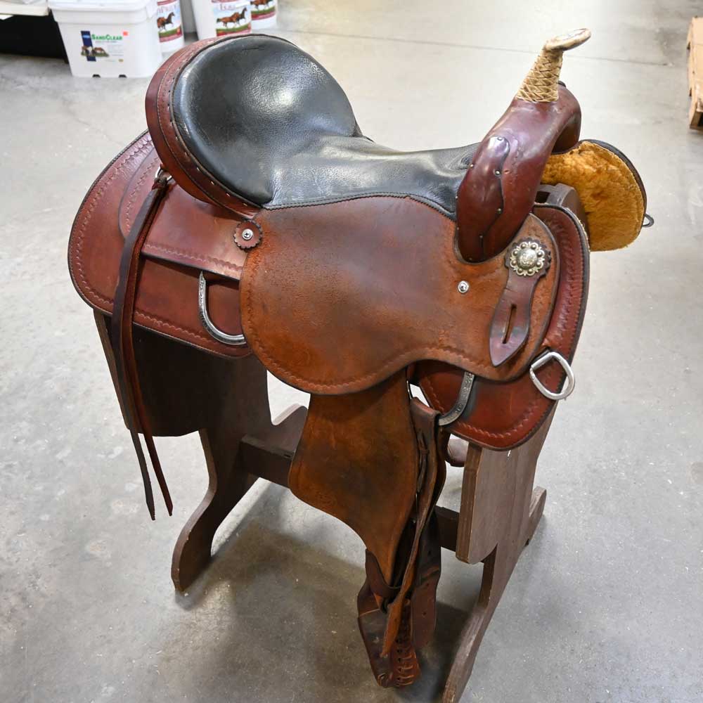 15.5" USED CIRCLE L BARREL SADDLE Saddles CIRCLE L SADDLE CO   