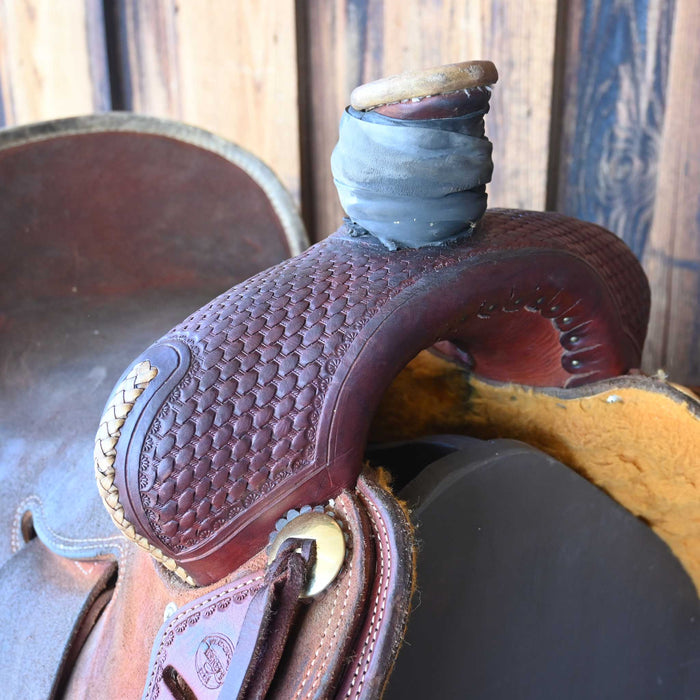 15.5" USED TESKEY'S RANCH ASSOCIATION SADDLE