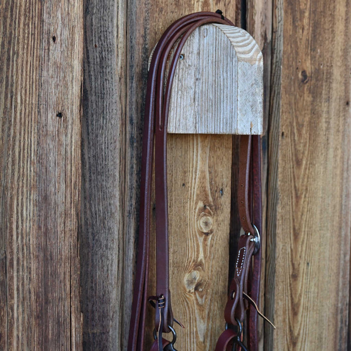 Double Twisted Copper Snaffle Bridle Rig w/Split Ear Headstall