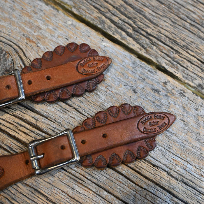 Buddie Foster Spur Straps w/Butters Conchos Collectibles Buddie Foster