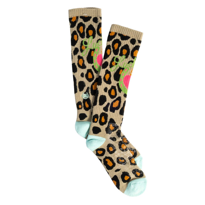 Lucky Chuck Lucky Leopard Performance Socks WOMEN - Clothing - Intimates & Hosiery Lucky Chuck
