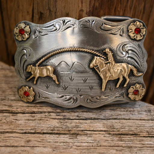 Teskey's Calf Roper Buckle w/Gemstones ACCESSORIES - Additional Accessories - Buckles Teskey's
