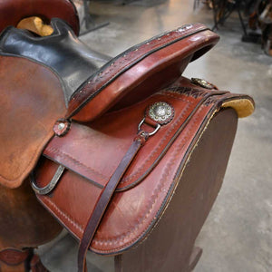 15.5" USED CIRCLE L BARREL SADDLE