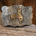 Teskey's Bucking Horse Buckle with a Scalloped Edge ACCESSORIES - Additional Accessories - Buckles Teskey's