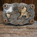 Teskey's Calf Roper Buckle with Red Stones ACCESSORIES - Additional Accessories - Buckles Teskey's