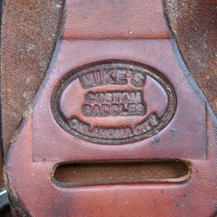 15" USED MIKE'S TEAM ROPING SADDLE