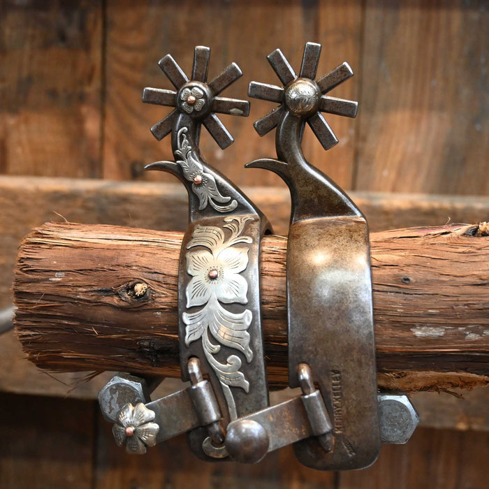 Kerry Kelley Silver Mounted 8pt. Spurs