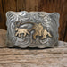 Teskey's Two-Tone Engraved Calf Roper Buckle ACCESSORIES - Additional Accessories - Buckles Teskey's