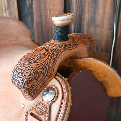 15.5" TESKEY'S TEAM ROPING SADDLE Saddles - New Teskey's Saddlery