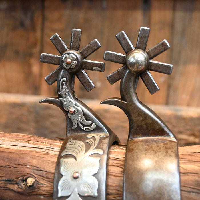 Kerry Kelley Silver Mounted 8pt. Spurs