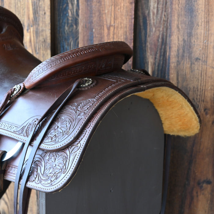 15.5" USED JEFF SMITH RANCH CUTTER SADDLE