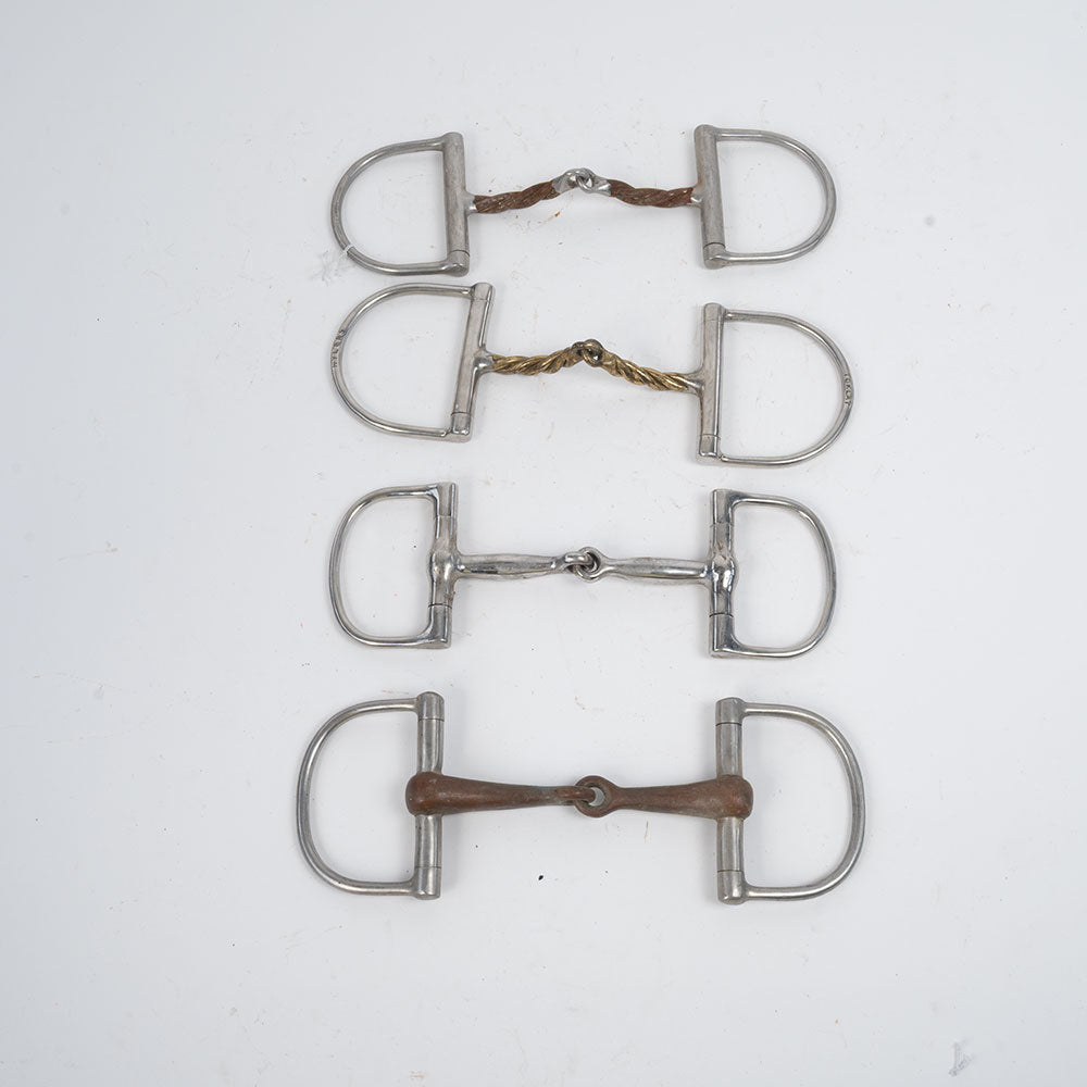 Used Assorted D-Ring Snaffle Bits Set Of 4 Sale Barn Teskey's