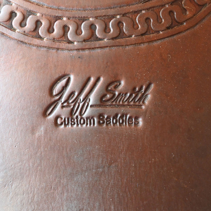 15.5" USED JEFF SMITH RANCH CUTTER SADDLE