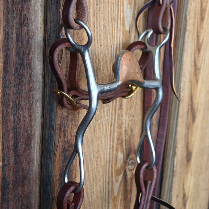 Ed Sims Hooded Copper Port Correction Rig w/All New Leather Sale Barn Ed Sims