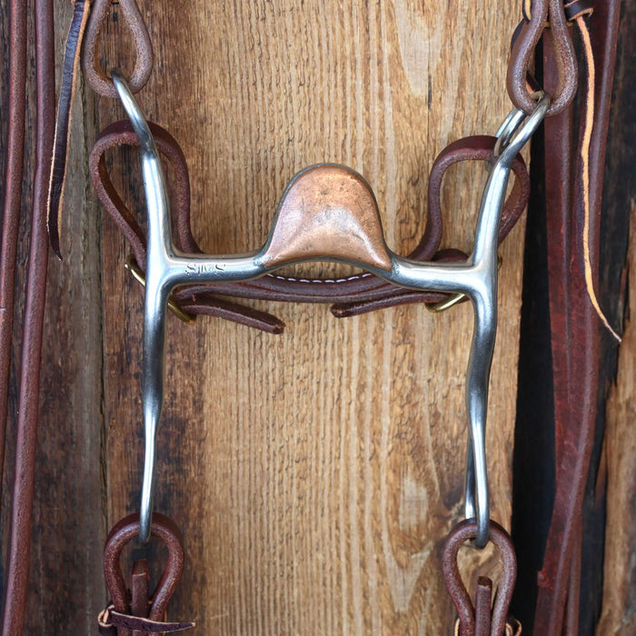 Ed Sims Hooded Copper Port Correction Rig w/All New Leather Sale Barn Ed Sims