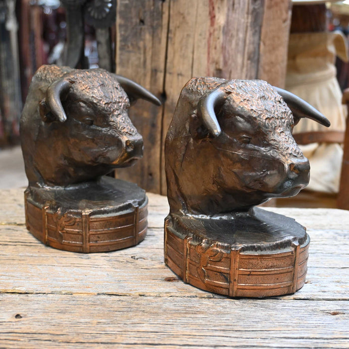 1950's Dodge Inc. Hereford Head Bookends Collectibles Dodge Inc.