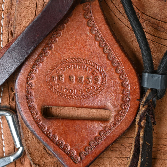 14.5" USED CORRIENTE TEAM ROPING SADDLE
