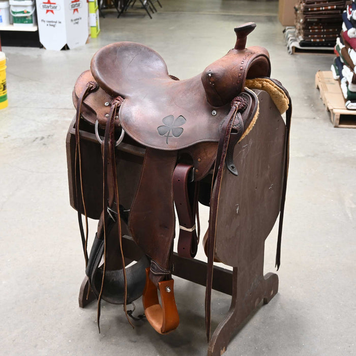 16.5" USED STOCKMANS RANCH SADDLE