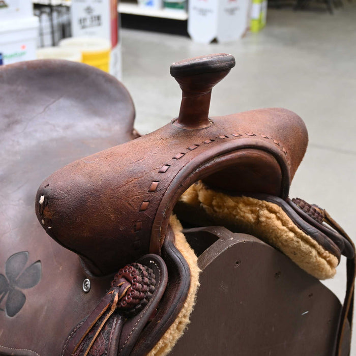 16.5" USED STOCKMANS RANCH SADDLE