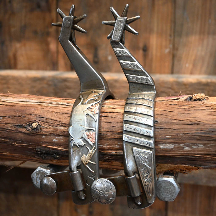 Cody Anthony Silver Mounted 7pt. Spurs