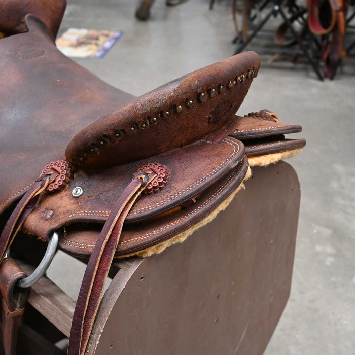 16.5" USED STOCKMANS RANCH SADDLE