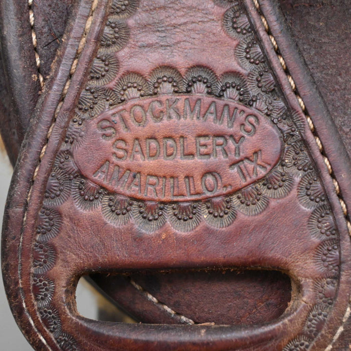16.5" USED STOCKMANS RANCH SADDLE