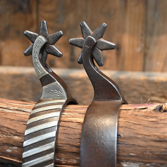 Brandon Bradley  #435 Silver Mounted 6pt. Spurs