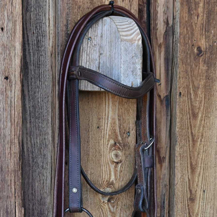 Greg Darnall D-Ring Twisted Wire Snaffle Bridle Rig w/Browband Headstall