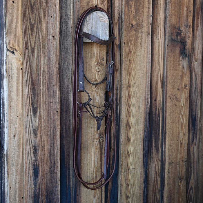 Greg Darnall D-Ring Twisted Wire Snaffle Bridle Rig w/Browband Headstall