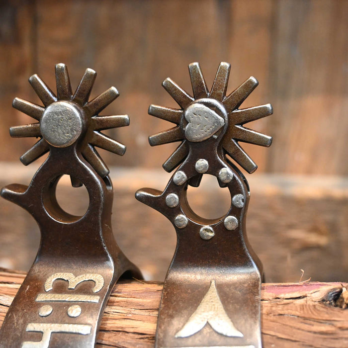 Ricky Trammell #838 Silver Mounted 12pt. Spurs Tack - Spurs Ricky Trammell
