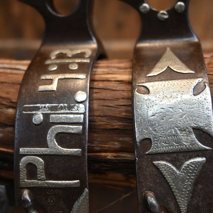 Ricky Trammell #838 Silver Mounted 12pt. Spurs Tack - Spurs Ricky Trammell