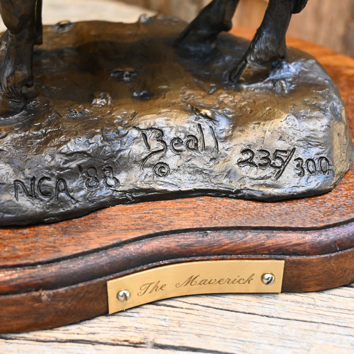 Bronze Sculpture by Gilbert Beall "The Maverick" Collectibles Gilbert Beall
