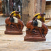 1940's - 1950's Wood Pulp Buckin' Horse Bookends Collectibles MISC