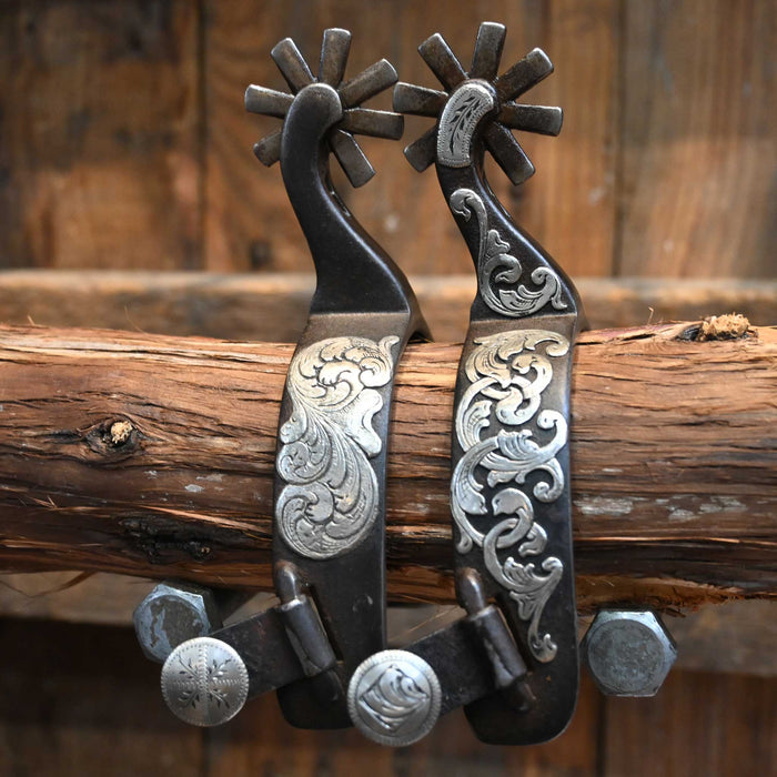 Jennings Silver Mounted 8pt. Spurs