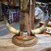 Vintage-Rare Horn Inkwell w/ original glass inkwell - Brass Mounted Horn's Collectibles MISC