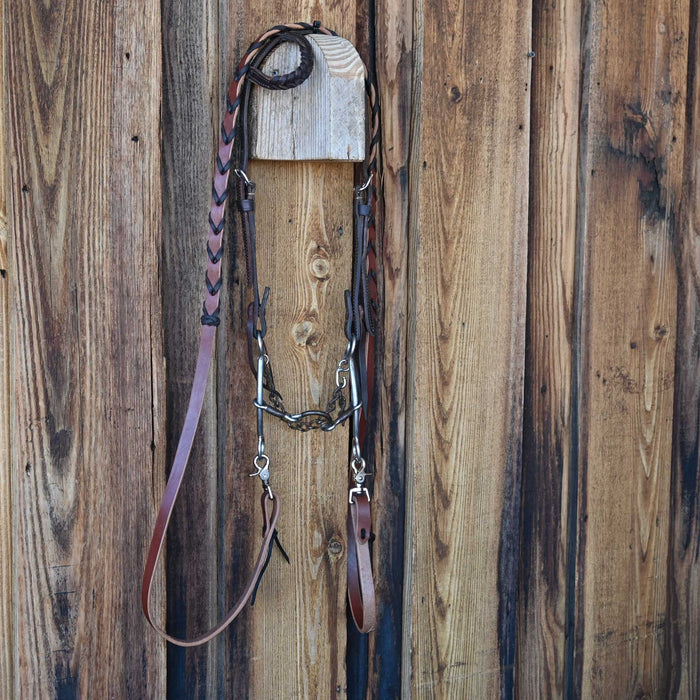 JD Ported Chain Bridle Rig w/Single Ear Headstall