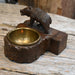 Blackwood Carved Bear Ashtray Collectibles MISC