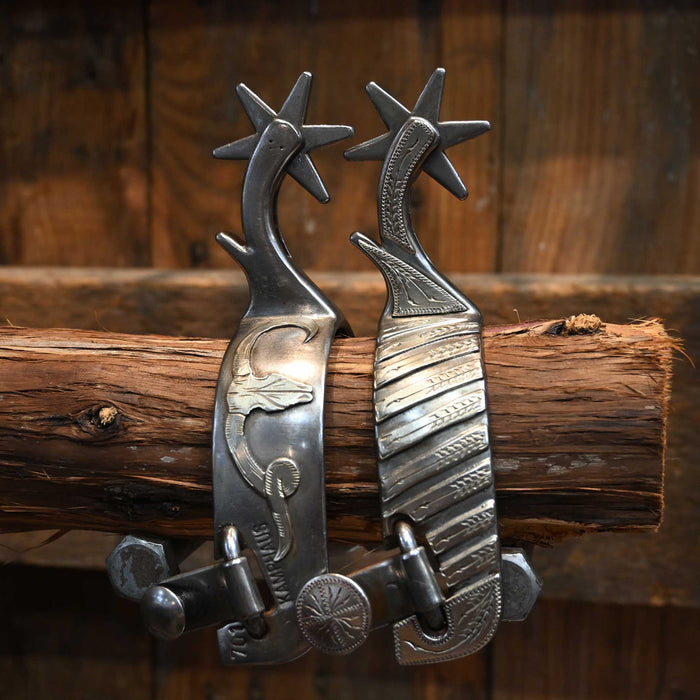 KAMPHAUS #701 Silver Mounted 12pt. Spurs