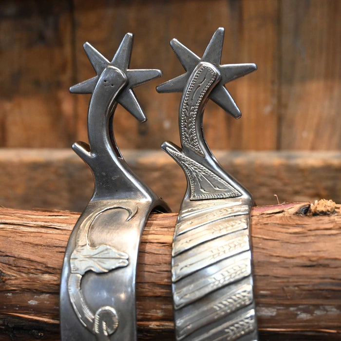 KAMPHAUS #701 Silver Mounted 12pt. Spurs